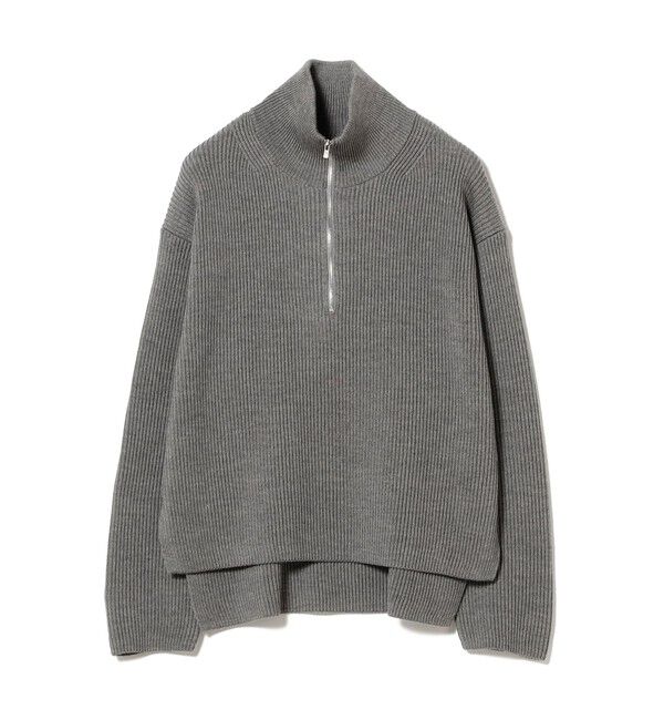 Demi-Luxe BEAMS 「BATONER / ウール リブ ハーフジップ ニット」|ニット・セーター|