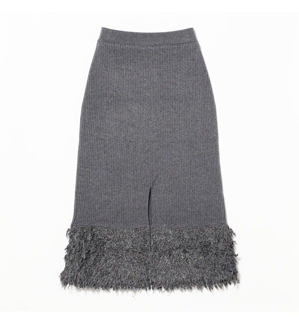 Ray BEAMS 「RBS / フリンジ キリカエ ニット スカート」|スカート|