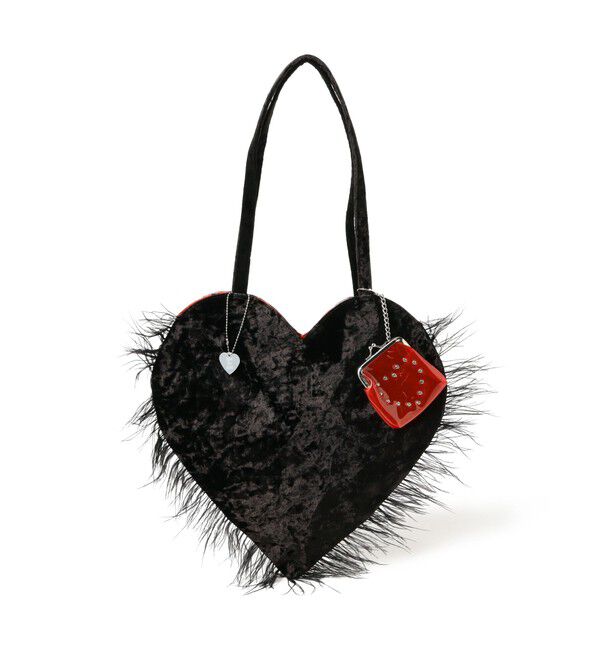 Ray BEAMS 「HEY! Mrs ROSE / アルミニウム ハート トート」|その他|BLACK