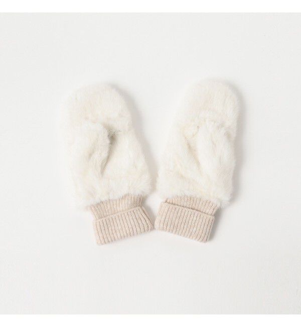 Ray BEAMS 「【別注】CONTROL FREAK / フェイク ファー ミトン」|手袋|