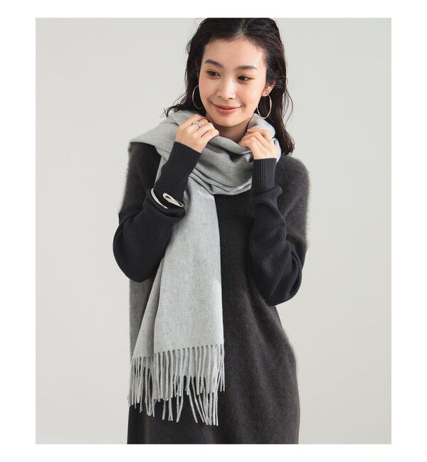 Demi-Luxe BEAMS 「カシミヤ ソリッド ストール」|ストール|LIGHT.GREY