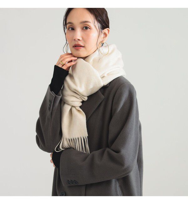 Demi-Luxe BEAMS 「カシミヤ ソリッド ストール」|ストール|LIGHT.BEIGE