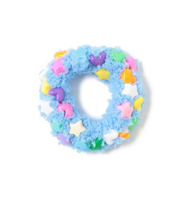 Ray BEAMS 「ポップ フラッフィー シュシュ」|ヘアゴム・シュシュ|Light.BLUE