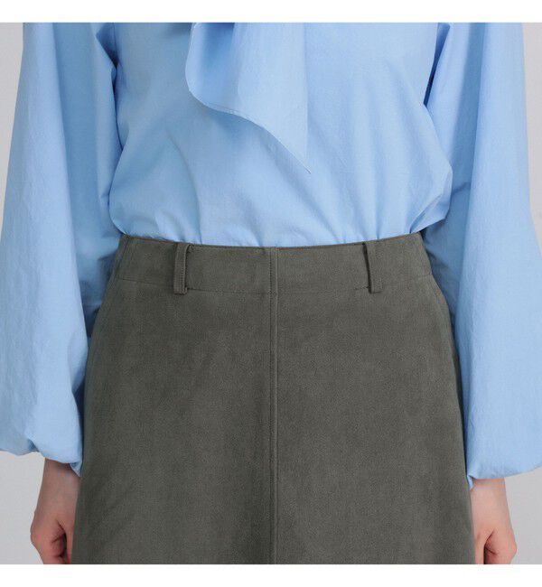 Demi-Luxe BEAMS 「フェイクスエード フレアスカート」|スカート|