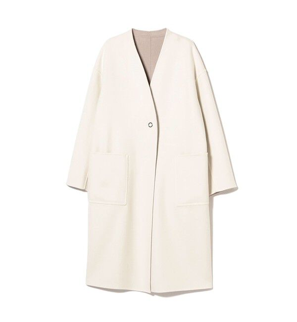 Demi-Luxe BEAMS 「リバー Vネック ロングコート」|ダッフルコート|