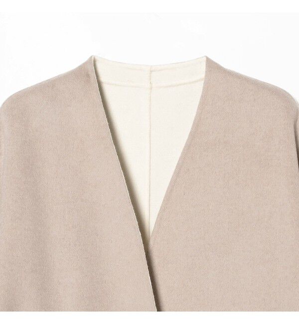 Demi-Luxe BEAMS 「リバー Vネック ロングコート」|ダッフルコート|