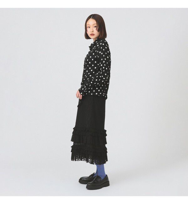 Ray BEAMS 「カット レース ティアード ヘム スカート」|スカート|