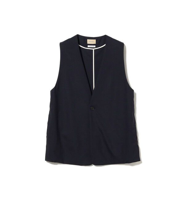 BEAMSBOY「maturely / ティーダブワン ボタン ウェーブ ベスト」|ベスト・ジレ|