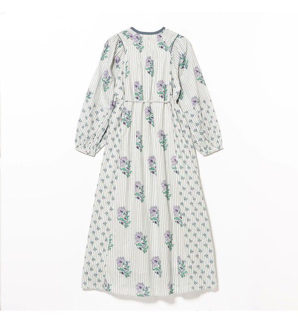 Demi-Luxe BEAMS 「ne Quittez pas / コットンジャカード リリープリント シャーリング ワンピース」|ワンピース|