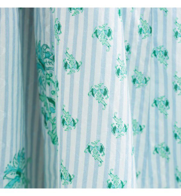 Demi-Luxe BEAMS 「ne Quittez pas / コットンジャカード リリープリント シャーリング ワンピース」|ワンピース|