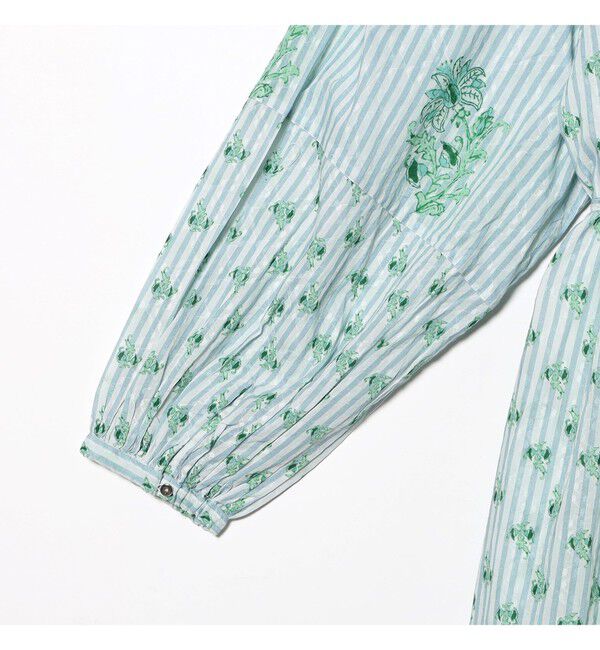 Demi-Luxe BEAMS 「ne Quittez pas / コットンジャカード リリープリント シャーリング ワンピース」|ワンピース|