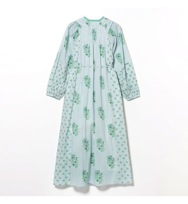 Demi-Luxe BEAMS 「ne Quittez pas / コットンジャカード リリープリント シャーリング ワンピース」|ワンピース|