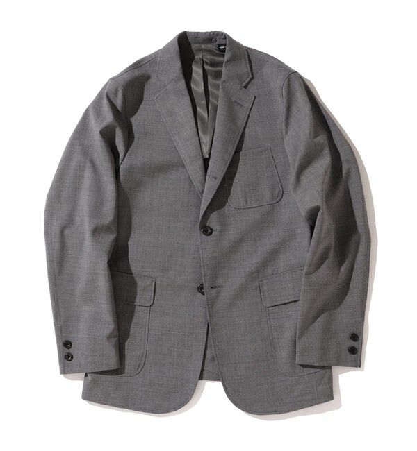BEAMS「BEAMS PLUS / コンバットウール 3ボタン ジャケット」|テーラードジャケット|GREY