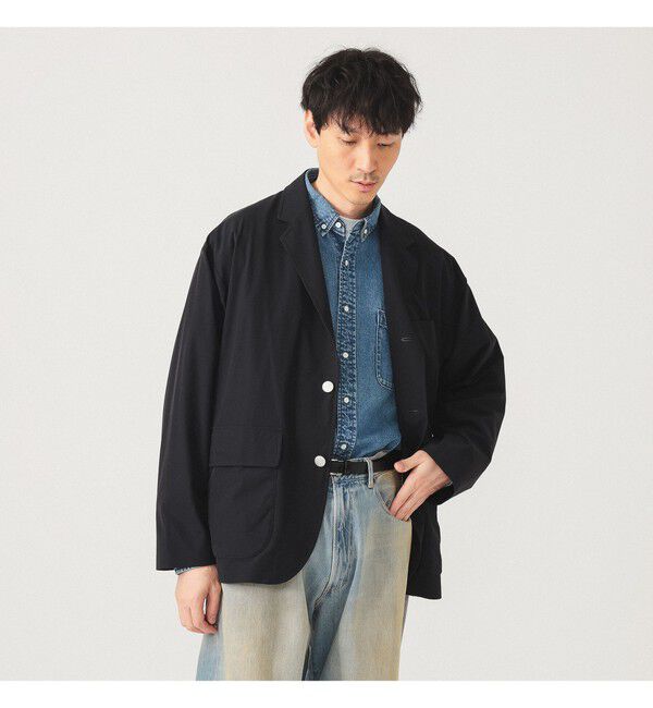 BEAMS「【撥水】ワイドフィット テック ブレザー」|テーラードジャケット|