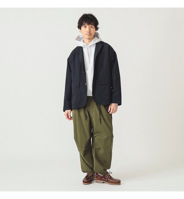 BEAMS「【撥水】ワイドフィット テック ブレザー」|テーラードジャケット|