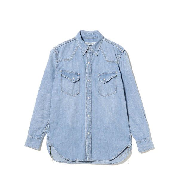 BEAMS PLUS「【別注】REMI RELIEF / Denim Western shirt Classic Fit  Fade Indigo」|シャツ・ブラウス|FADE_INDIGO