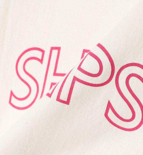 SHIPS for women「《一部追加予約》【WEB限定】 SHIPS ラウンド プリント ロゴ TEE」|Tシャツ・カットソー|