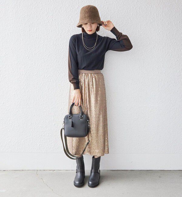 SHIPS for women「TORRAZZO DONNA:スパンコール スカート」|スカート|