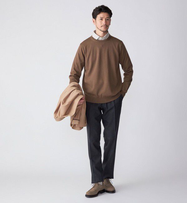 SHIPS「SHIPS:〈FUNCTION〉〈手洗い可能〉ライト サキソニー ストレッチ スラックス パンツ」|スラックス|