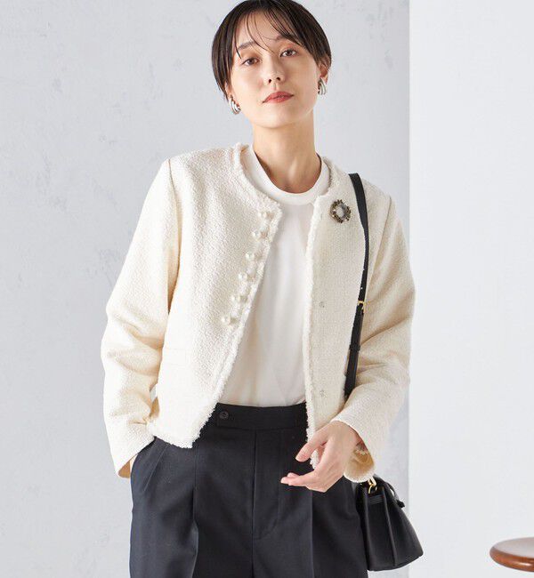 SHIPS for women「サークル デザイン アンティーク パール モチーフ ブローチ」|ブローチ・コサージュ|