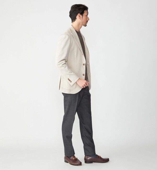 SHIPS「SHIPS: 〈手洗い可能〉ラスティック ウォッシャブル ストレッチ パンツ(無地)」|スラックス|