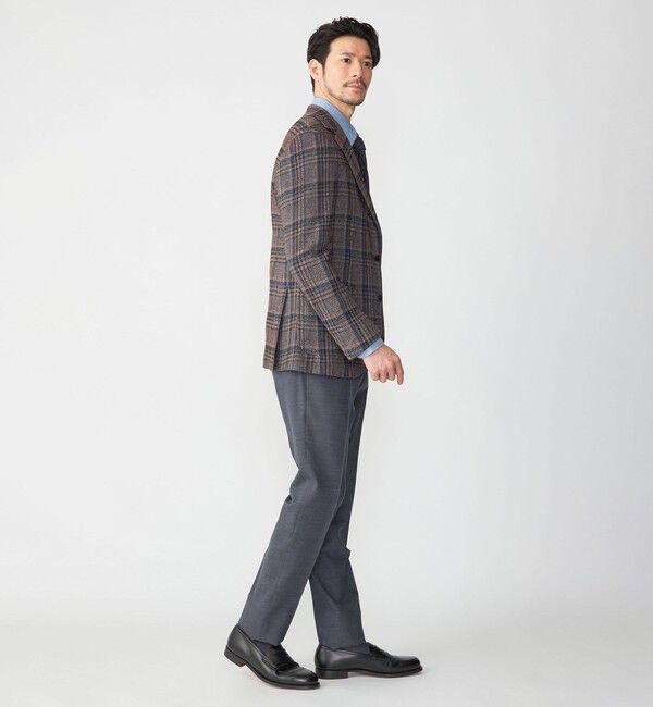 SHIPS「SHIPS: 〈手洗い可能〉ラスティック ウォッシャブル ストレッチ パンツ(無地)」|スラックス|