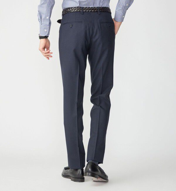 SHIPS「SHIPS: 〈手洗い可能〉ラスティック ウォッシャブル ストレッチ パンツ(無地)」|スラックス|