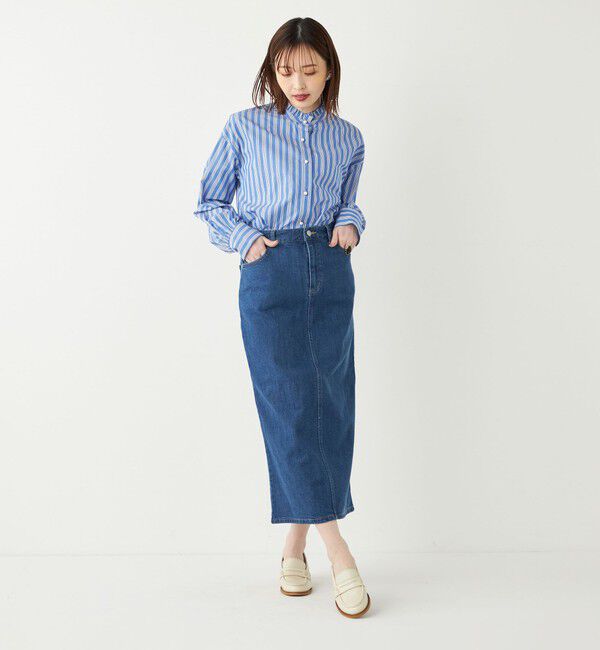 SHIPS Colors 「SHIPS Colors:〈洗濯機可能〉デニム タイト スカート◇」|タイト|