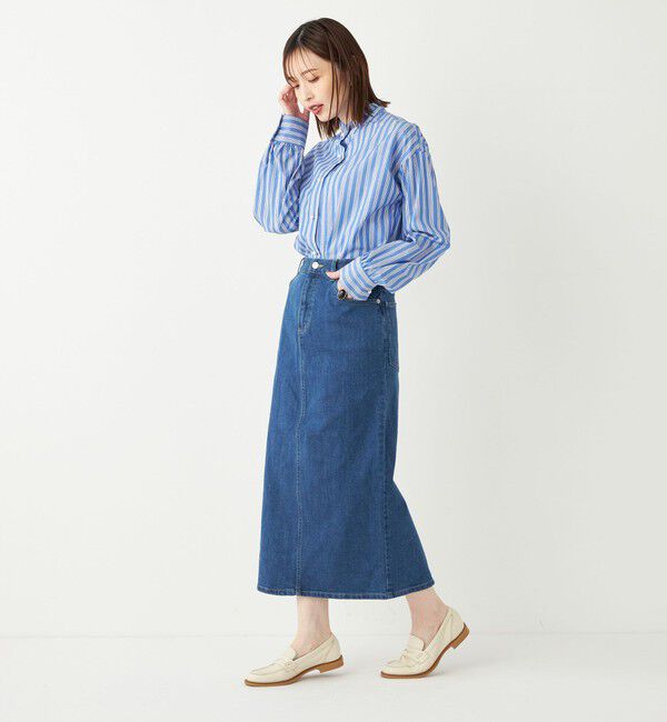 SHIPS Colors 「SHIPS Colors:〈洗濯機可能〉デニム タイト スカート◇」|タイト|