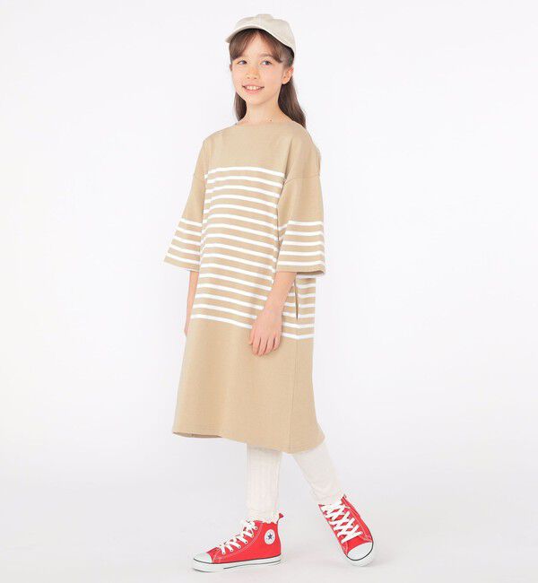 SHIPS KIDS「SHIPS KIDS:145～170cm /〈接触冷感/UVカット〉リブ レギンス」|レギンス・スパッツ|