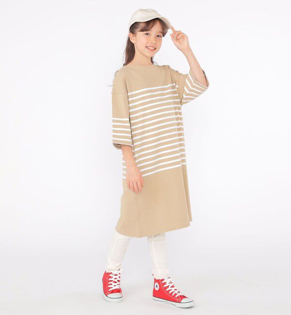 SHIPS KIDS「SHIPS KIDS:145～170cm /〈接触冷感/UVカット〉リブ レギンス」|レギンス・スパッツ|