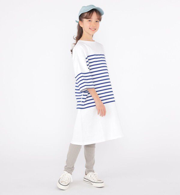 SHIPS KIDS「SHIPS KIDS:145～170cm /〈接触冷感/UVカット〉リブ レギンス」|レギンス・スパッツ|