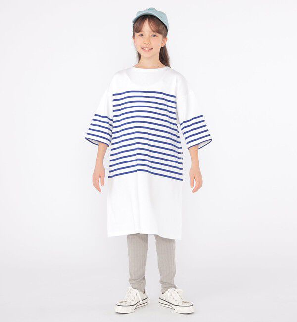 SHIPS KIDS「SHIPS KIDS:145～170cm /〈接触冷感/UVカット〉リブ レギンス」|レギンス・スパッツ|