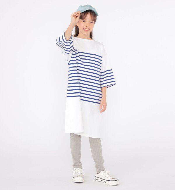 SHIPS KIDS「SHIPS KIDS:145～170cm /〈接触冷感/UVカット〉リブ レギンス」|レギンス・スパッツ|