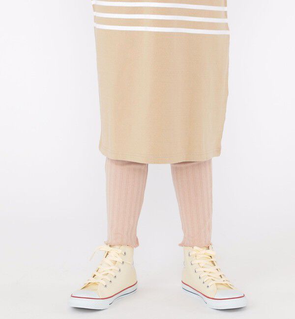 SHIPS KIDS「SHIPS KIDS:145～170cm /〈接触冷感/UVカット〉リブ レギンス」|レギンス・スパッツ|