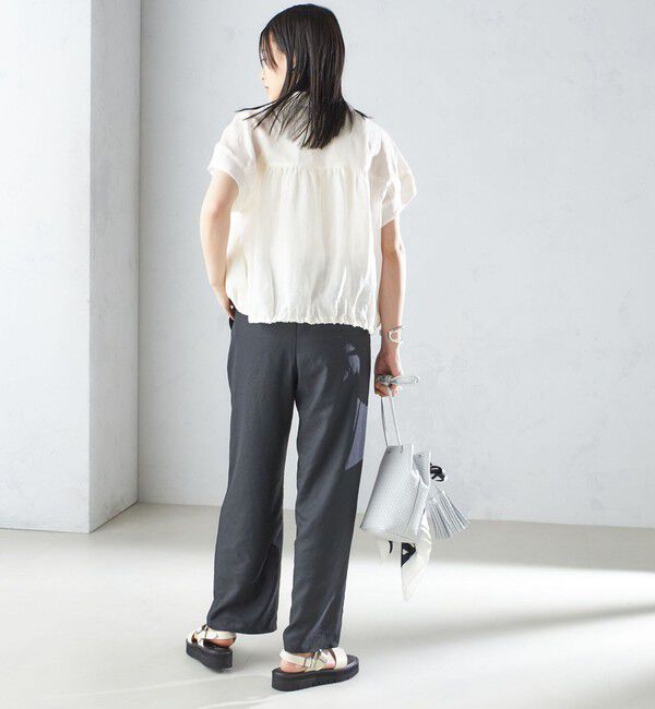 SHIPS for women「《一部追加予約》〈手洗い可能〉ツイル ドロスト パンツ」|その他|