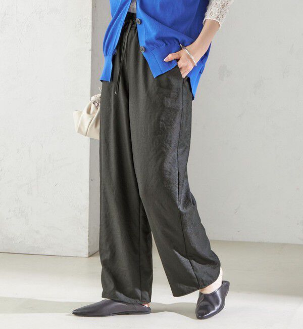 SHIPS for women「《一部追加予約》〈手洗い可能〉ツイル ドロスト パンツ」|その他|