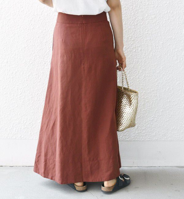 SHIPS for women「〈手洗い可能〉麻混 フレア マキシ スカート 」|スカート|