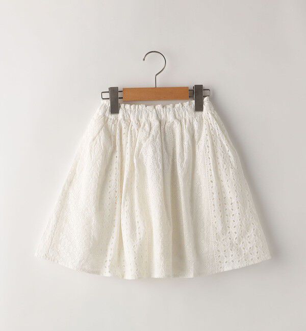 SHIPS KIDS「SHIPS KIDS:100～130cm / レース ギャザー スカート」|スカート|