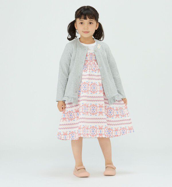 SHIPS Colors 「SHIPS Colors:〈洗濯機可能〉2WAY プリント スカート(100~140cm)」|フレア|