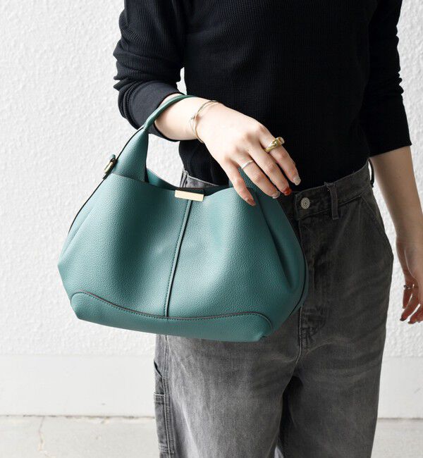 SHIPS any「SHIPS any: ゴールド プレート ワンハンドル 2WAY バッグ」|ショルダー・メッセンジャー|