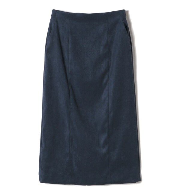 SHIPS for women「〈手洗い可能〉フェイク スエード (ポリエステル) タイト スカート」|タイト|