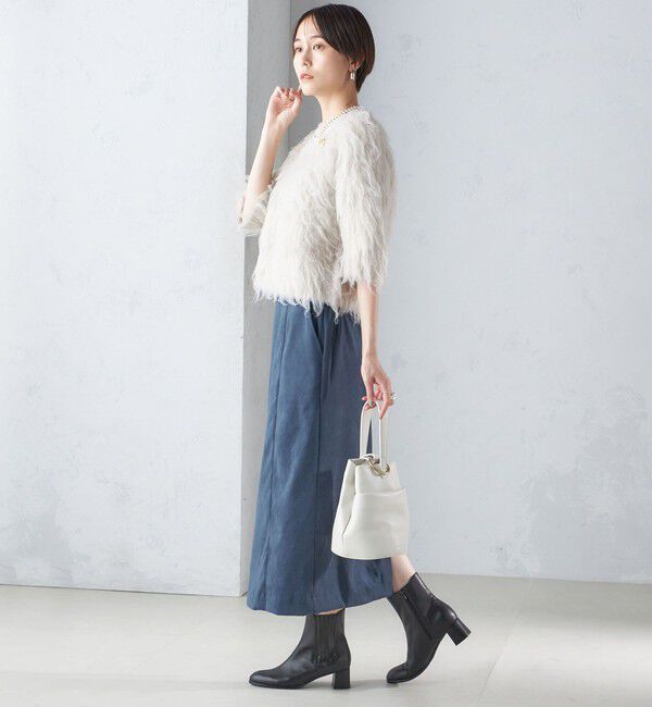 SHIPS for women「〈手洗い可能〉フェイク スエード (ポリエステル) タイト スカート」|タイト|