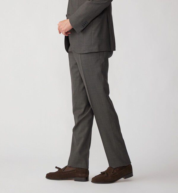 SHIPS「SHIPS:〈FUNCTION/洗濯機可能〉ウォッシャブル バーズアイ スラックス(セットアップ対応)」|スラックス|