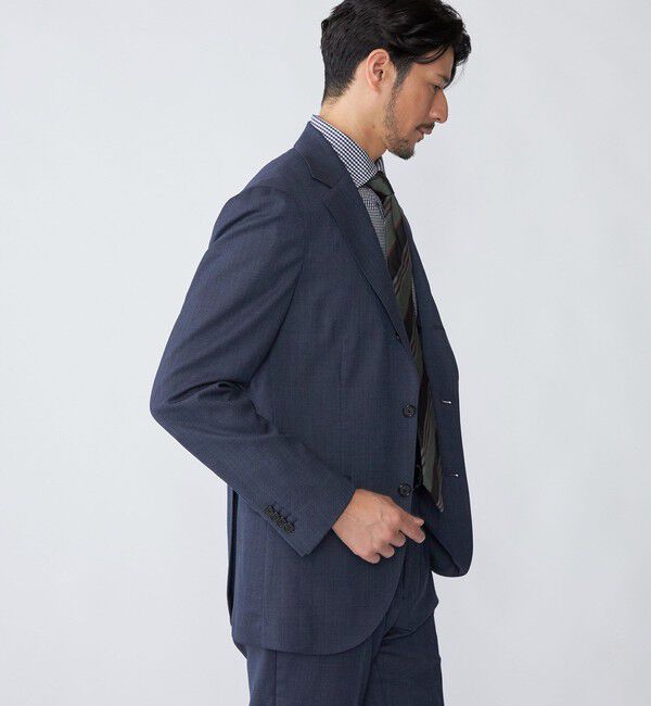 SHIPS「SHIPS:〈FUNCTION/洗濯機可能〉ウォッシャブル バーズアイ スラックス(セットアップ対応)」|スラックス|