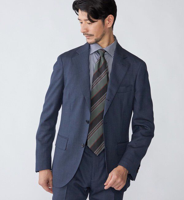 SHIPS「SHIPS:〈FUNCTION/洗濯機可能〉ウォッシャブル バーズアイ スラックス(セットアップ対応)」|スラックス|