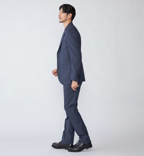 SHIPS「SHIPS:〈FUNCTION/洗濯機可能〉ウォッシャブル バーズアイ スラックス(セットアップ対応)」|スラックス|