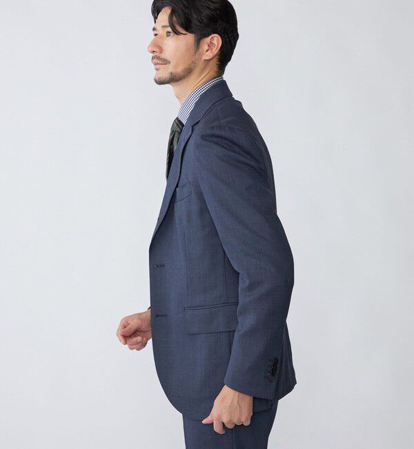 SHIPS「SHIPS:〈FUNCTION/洗濯機可能〉ウォッシャブル バーズアイ スラックス(セットアップ対応)」|スラックス|