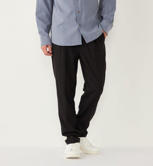 SHIPS Colors 「SHIPS Colors:〈洗濯機可能〉TR イージー スラックス(セットアップ可能)◇」|スラックス|ブラック