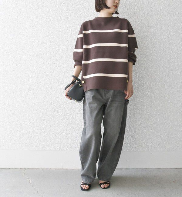 SHIPS any「SHIPS any:〈手洗い可能〉ミラノリブ スタンドカラー ニット プルオーバー」|ニット・セーター|